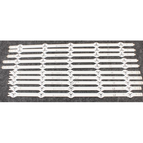 LED pašvietimo juosta Panasonic 47" ekranui 10vnt (3R1 + 3L1 + 2R2 + 2L2)